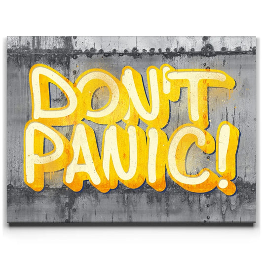 Don't Panic! - I Posters, Prints, & Visual Artwork TheGoatWallArt LANDSCAPE 24x18 0.75" STANDARD