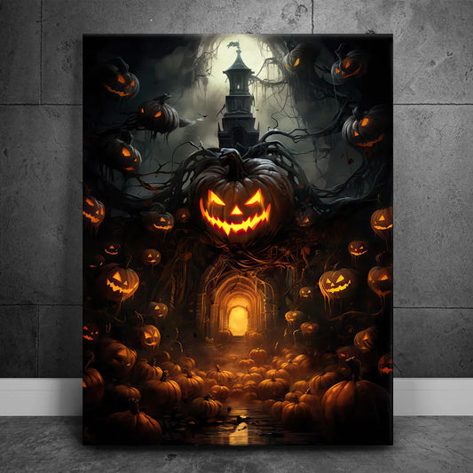Door To Halloween Town Posters, Prints, & Visual Artwork TheGoatWallArt PORTRAIT 18x24 0.75" STANDARD