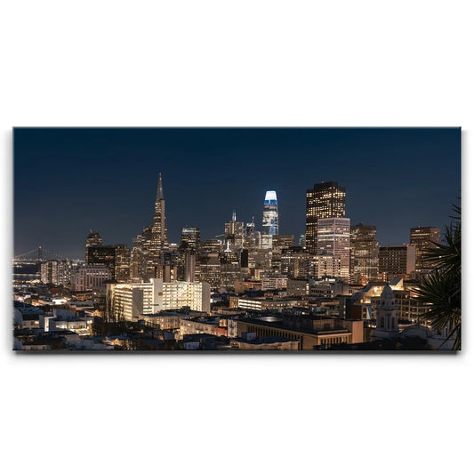 Downtown San Francisco Posters, Prints, & Visual Artwork TheGoatWallArt LANDSCAPE - WIDE 30x15 0.75" STANDARD