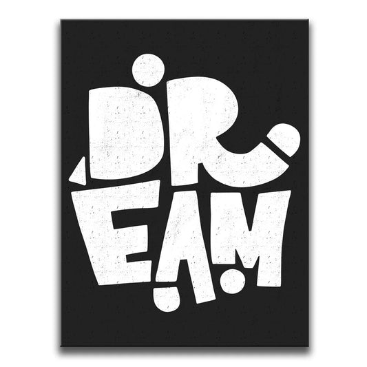 Dream - Black and White II Posters, Prints, & Visual Artwork TheGoatWallArt PORTRAIT 18x24 0.75" STANDARD