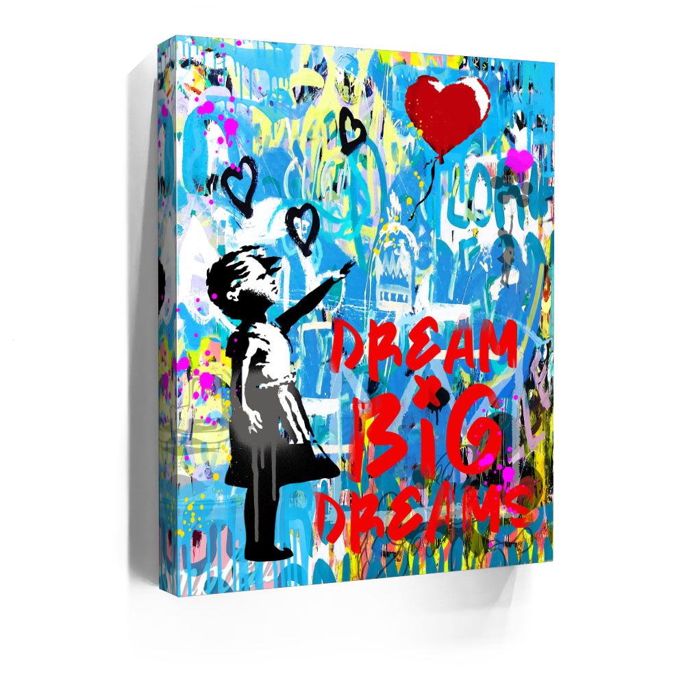 Dream Big Dreams - Banksy Warhol Mashup – TheGOATWallArt