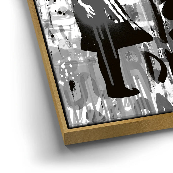 Featured image 12 for Dream Big Dreams - Banksy Warhol Mashup - Black & White