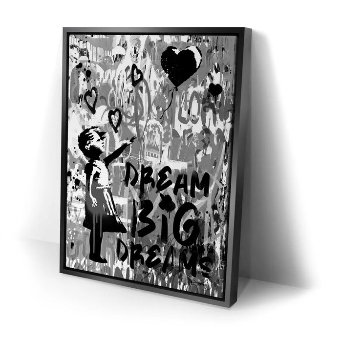 Featured image 2 for Dream Big Dreams - Banksy Warhol Mashup - Black & White