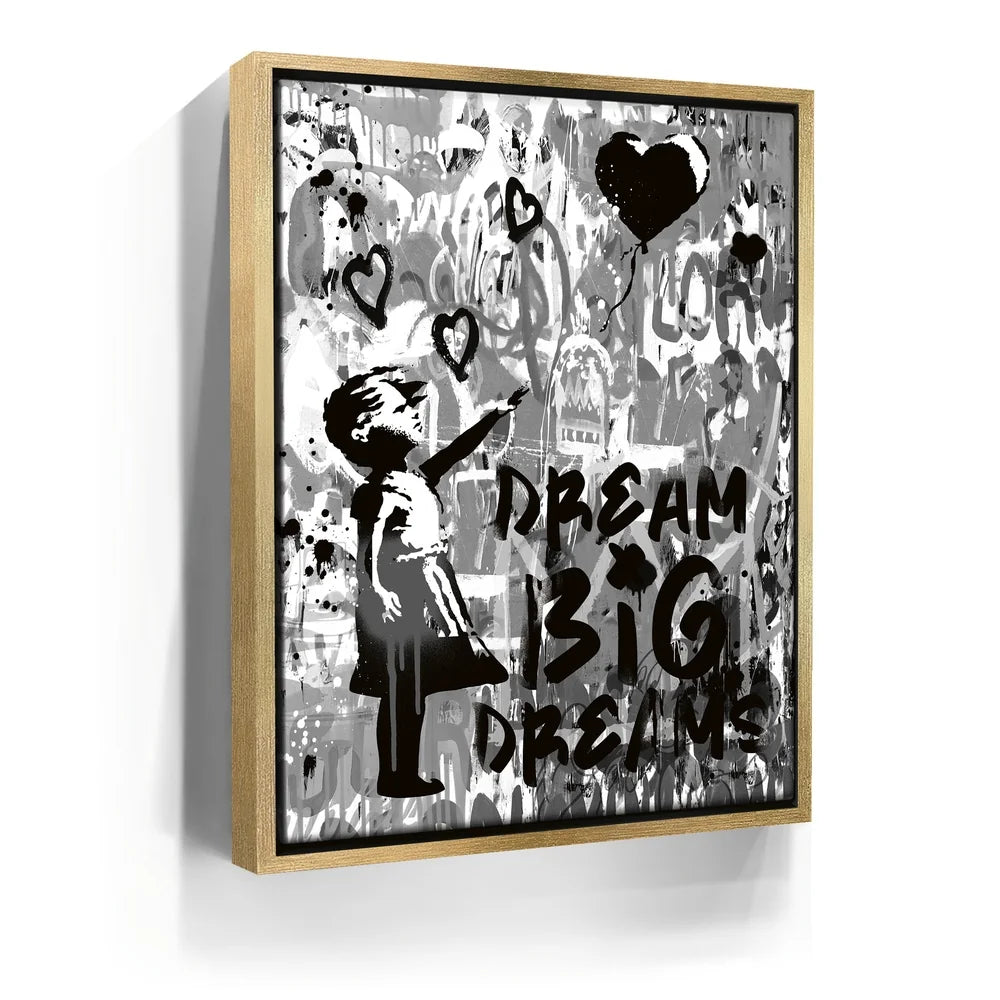Featured image 7 for Dream Big Dreams - Banksy Warhol Mashup - Black & White