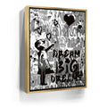 Featured image 7 for Dream Big Dreams - Banksy Warhol Mashup - Black & White