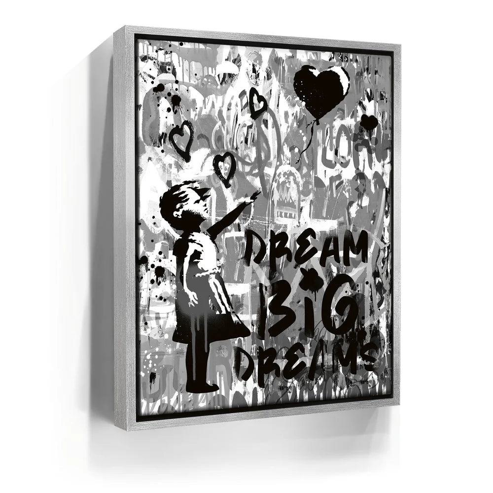 Featured image 8 for Dream Big Dreams - Banksy Warhol Mashup - Black & White