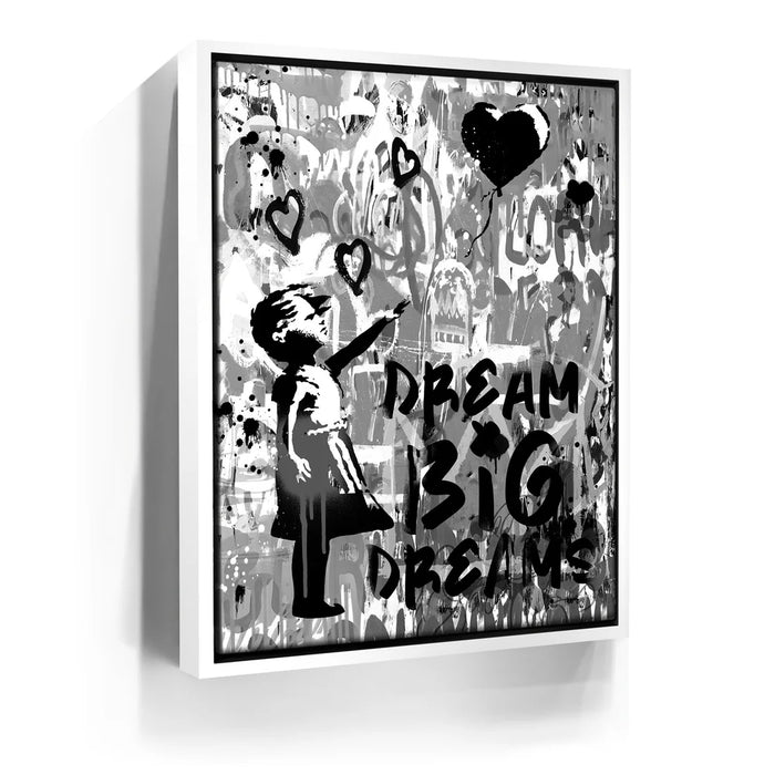 Featured image 7 for Dream Big Dreams - Banksy Warhol Mashup - Black & White