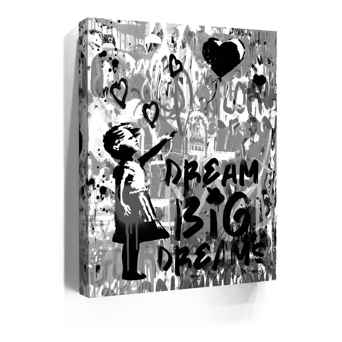 Featured image 5 for Dream Big Dreams - Banksy Warhol Mashup - Black & White