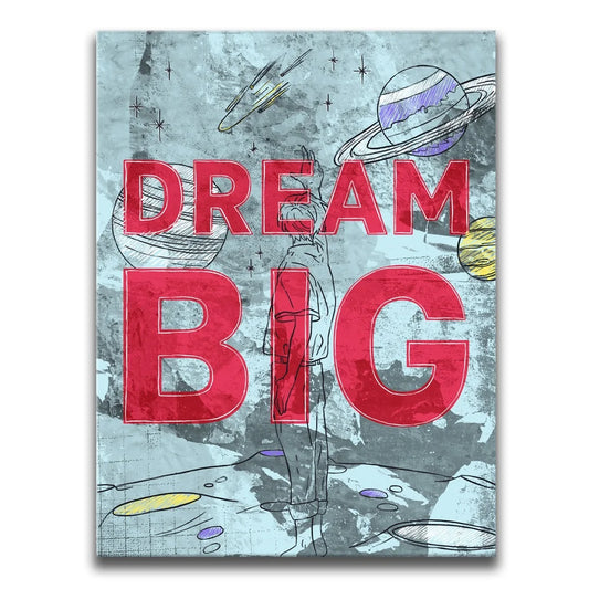 Dream Big I - Sketch Posters, Prints, & Visual Artwork TheGoatWallArt PORTRAIT 18x24 0.75" STANDARD
