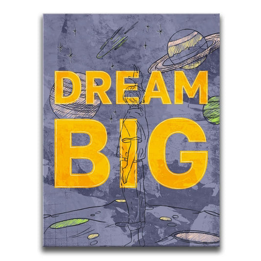 Dream Big II - Sketch Posters, Prints, & Visual Artwork TheGoatWallArt PORTRAIT 18x24 0.75" STANDARD