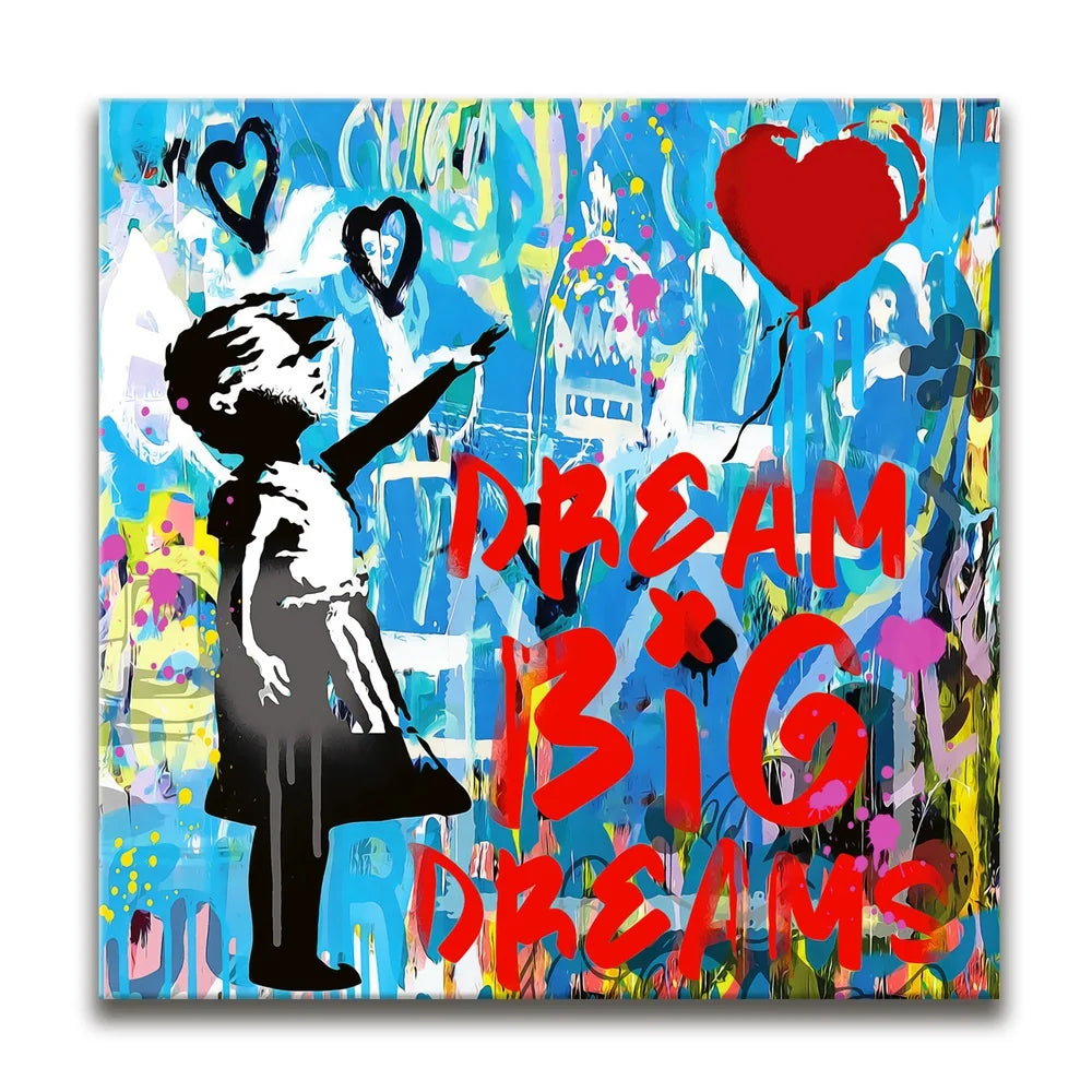 Featured image 1 for Dream Big Dreams - Banksy Warhol Mashup - Square