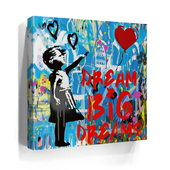 Featured image 3 for Dream Big Dreams - Banksy Warhol Mashup - Square