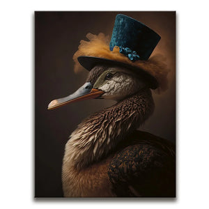 Duck with Feather Hat III