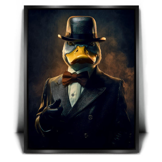 Ducktective Posters, Prints, & Visual Artwork TheGoatWallArt PORTRAIT 18x24 1.70" BLACK FRAME