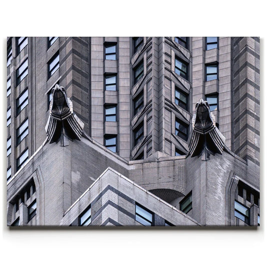 Eagles On The Top Of Chrysler Building Closeup Posters, Prints, & Visual Artwork TheGoatWallArt LANDSCAPE 24x18 0.75" STANDARD