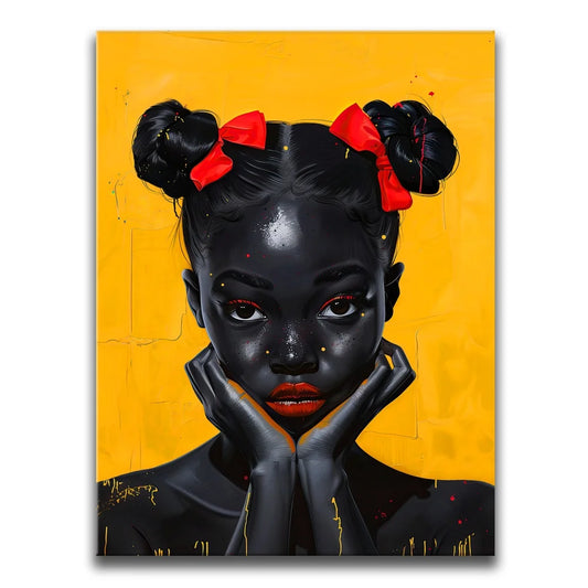 Ebony Stardust Posters, Prints, & Visual Artwork TheGoatWallArt PORTRAIT 18x24 0.75" STANDARD