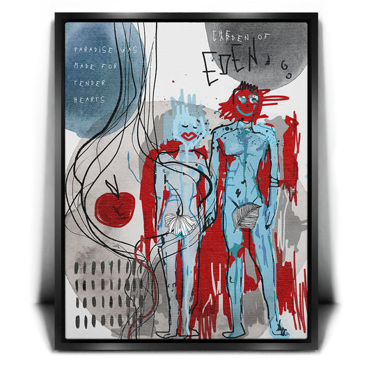 Eden Posters, Prints, & Visual Artwork TheGoatWallArt PORTRAIT 18x24 1.70" BLACK FRAME