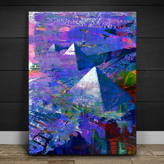 Egyptian Pyramids Posters, Prints, & Visual Artwork TheGoatWallArt PORTRAIT 18x24 0.75" STANDARD