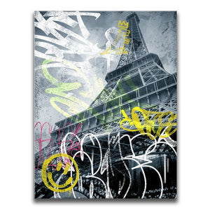 Eiffel Tower - Graffiti Street Art