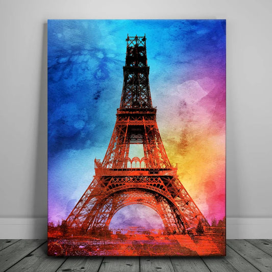 Eiffel Tower Under Construction