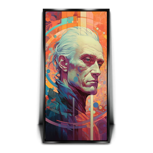 Elder of the Abstract Posters, Prints, & Visual Artwork TheGoatWallArt PORTRAIT - TALL 15x30 1.70" BLACK FRAME