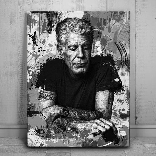 Embrace The Unfamiliar - Black & White Posters, Prints, & Visual Artwork TheGoatWallArt PORTRAIT 18x24 0.75" STANDARD