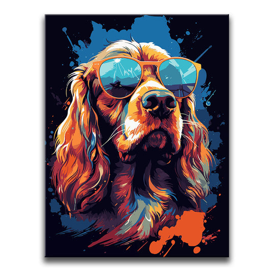English Cocker Spaniel Rockstar Posters, Prints, & Visual Artwork TheGoatWallArt PORTRAIT 18x24 0.75" STANDARD
