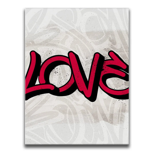 Eternal Love - Calligraphy Posters, Prints, & Visual Artwork TheGoatWallArt PORTRAIT 18x24 0.75" STANDARD