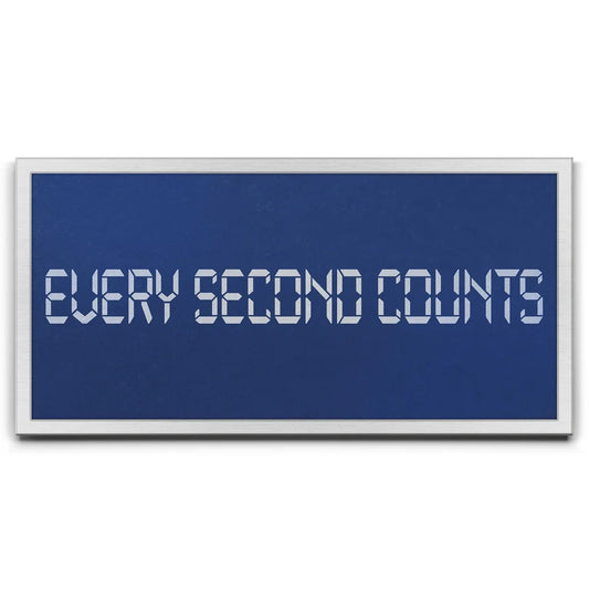 Every Second Counts Posters, Prints, & Visual Artwork TheGoatWallArt LANDSCAPE - WIDE 30x15 0.75" STANDARD