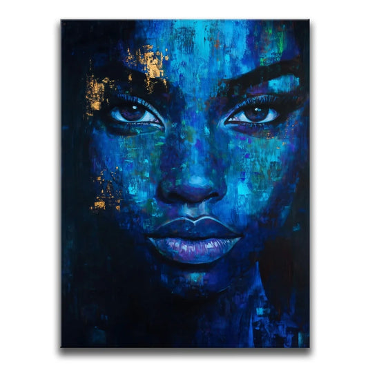 Eyes Of Indigo Posters, Prints, & Visual Artwork TheGoatWallArt PORTRAIT 18x24 0.75" STANDARD
