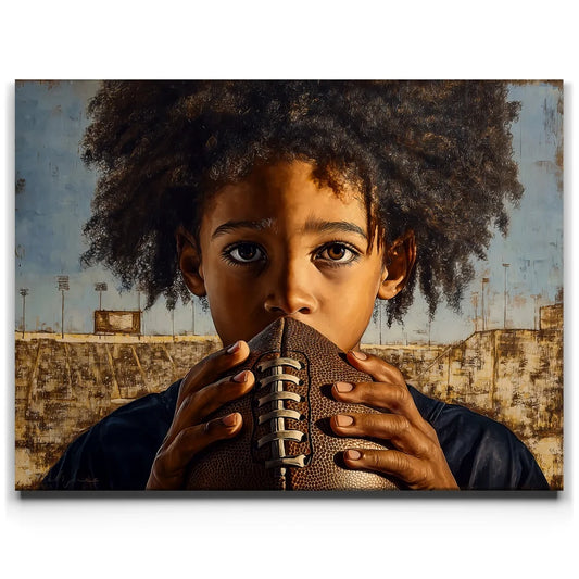 Eyes On The Goal Posters, Prints, & Visual Artwork TheGoatWallArt LANDSCAPE 24x18 0.75" STANDARD