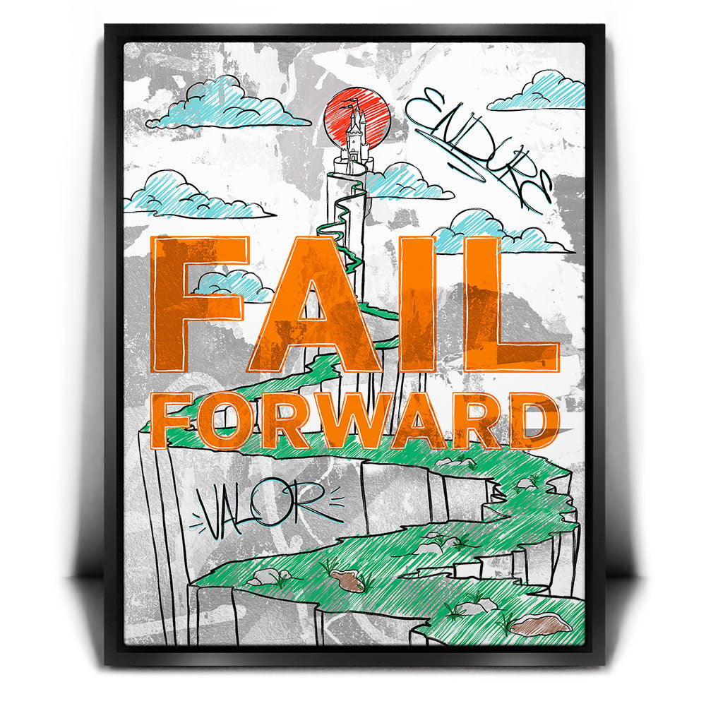 Fail Forward - Sketch – TheGOATWallArt