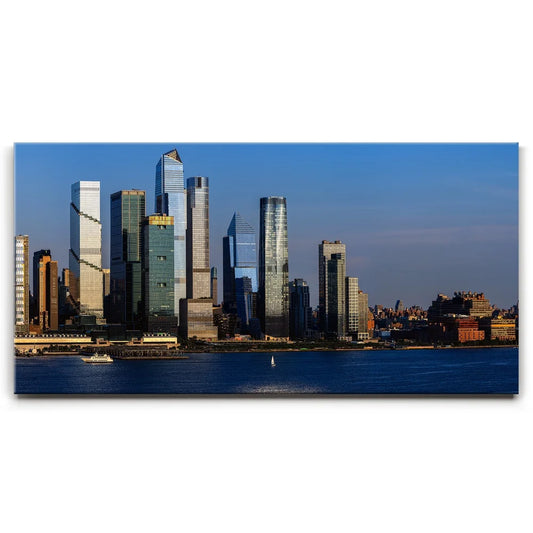 Famous Midtown Manhattan Skyline View At Sunset - 3 Of 3 Posters, Prints, & Visual Artwork TheGoatWallArt LANDSCAPE - WIDE 30x15 0.75" STANDARD