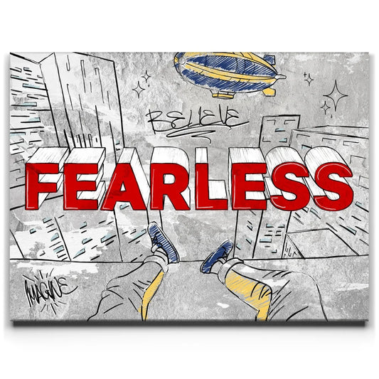Fearless - Sketch I Posters, Prints, & Visual Artwork TheGoatWallArt LANDSCAPE 24x18 0.75" STANDARD