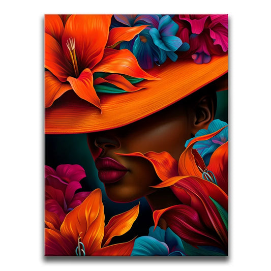 Femme Florale Posters, Prints, & Visual Artwork TheGoatWallArt PORTRAIT 18x24 0.75" STANDARD