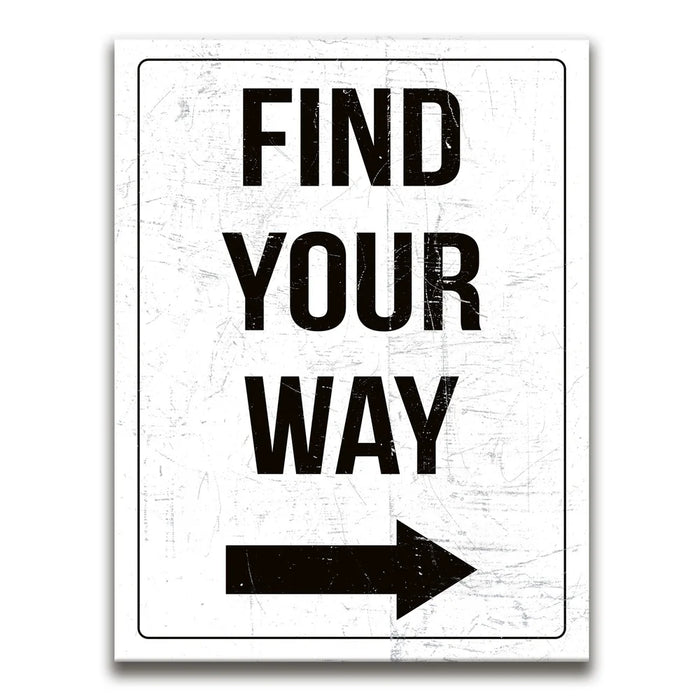 Featured image 1 for Find Your Way Sign - White