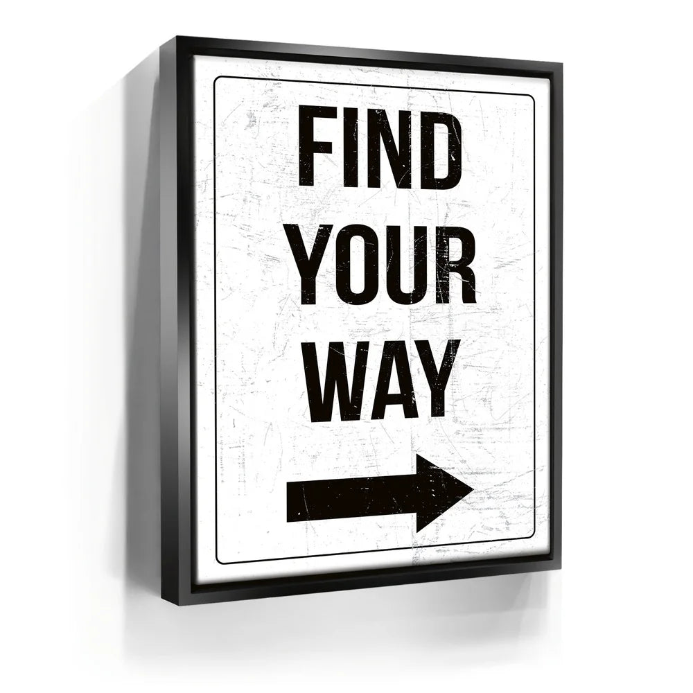 Featured image 5 for Find Your Way Sign - White