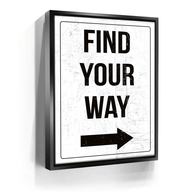 Featured image 5 for Find Your Way Sign - White