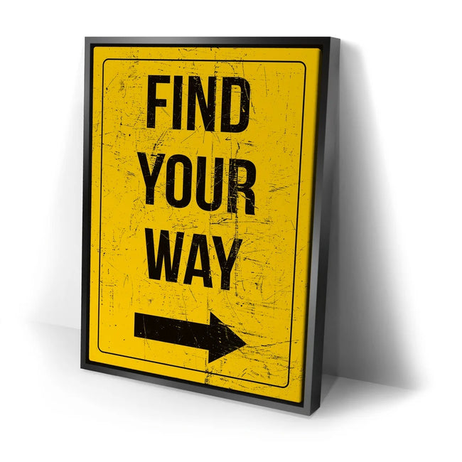 Featured image 2 for Find Your Way Sign - Yellow