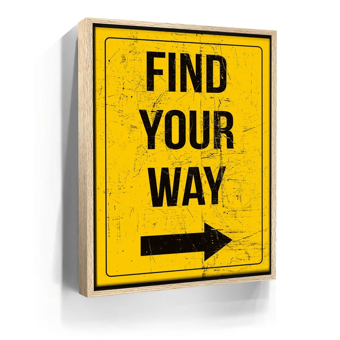 Featured image 9 for Find Your Way Sign - Yellow