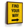 Featured image 10 for Find Your Way Sign - Yellow