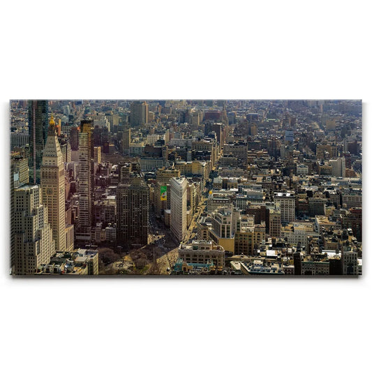 Flat Iron District As Seen From The Top Of Empire State Building Posters, Prints, & Visual Artwork TheGoatWallArt LANDSCAPE - WIDE 30x15 0.75" STANDARD
