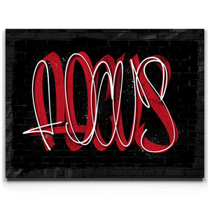Focus - Calligraphy - Red
