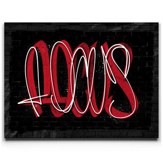 Focus - Calligraphy - Red