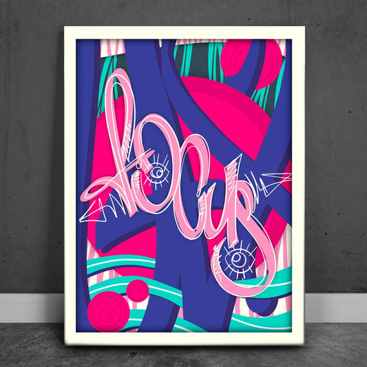 Focus - Retro Posters, Prints, & Visual Artwork TheGoatWallArt PORTRAIT 18x24 0.75" STANDARD