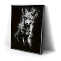 Thumbnail image 2 for Fox - Watercolor - Black and White
