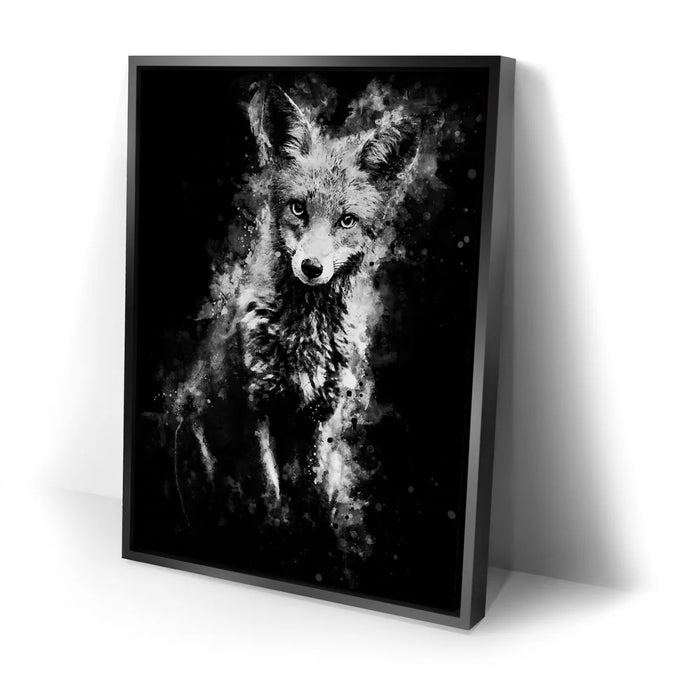 Featured image 2 for Fox - Watercolor - Black and White