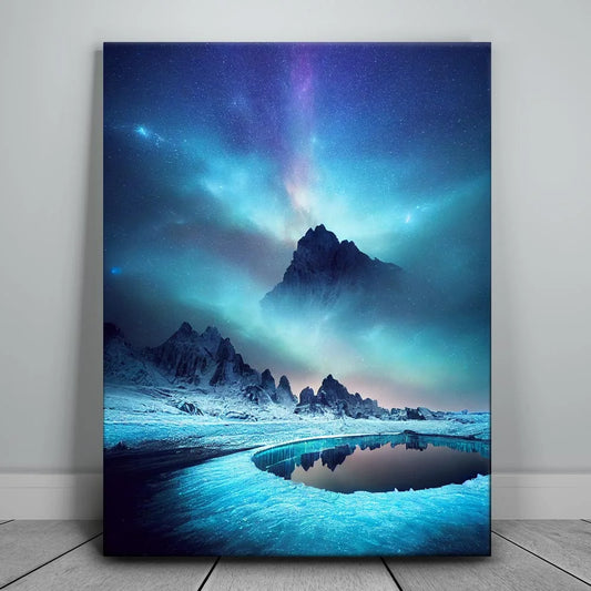 Frozen Milky Way Posters, Prints, & Visual Artwork TheGoatWallArt PORTRAIT 18x24 0.75" STANDARD