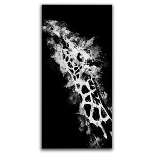 Giraffe - Watercolor - Black and White