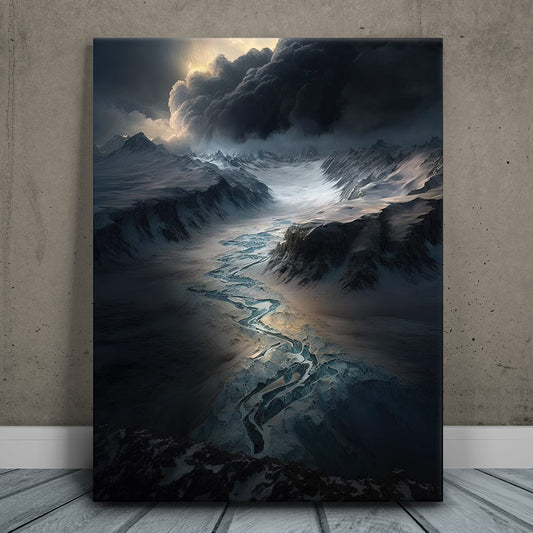 Glacial Valley Posters, Prints, & Visual Artwork TheGoatWallArt PORTRAIT 18x24 0.75" STANDARD